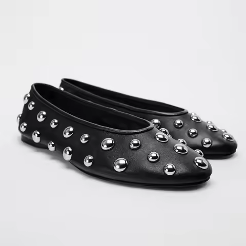 Women Flats Shoes Shallow Casual Loafers Shoes Spring Fashion Leather Sandals Trend Walking Dress Co