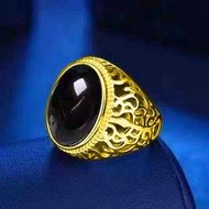 มีใบรับประกันสินค้า ขายได้ จำนำได้ แหวนไม่ลอก แหวนหุ้มทอง ไม่ลอกไม่ดำ แหวน แหวนทอง ประดับหินหยก น้ำหนัก 1บาท ปรับไซส์ได้ เครื่องประดับแฟชั่น ชุบทองคำแท้96.5% แหวนพลอย หยกพม่าแท้ หัวหยกเขียว (อาเกต)  แหวนหยกแท้ แหวนแฟชั่นผู้หญิง