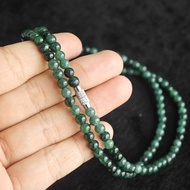 Genuine Jadeite A Necklace Size 4.6 Mm.