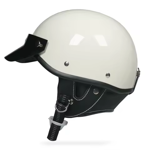 ORZ Retro Half Face Motorcycle Helmet DOT Certified Four Seasons Pedal Helmet