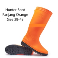 Hunter Sp6 Long Boots Orange/Black work and project boots