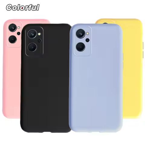 For Realme 9i Case Realme9i 9 i 4G RMX3491 Phone Case Candy Color Silicone Soft Cover For Realme 9 P