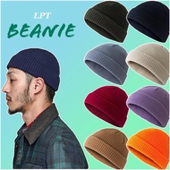 ✨Ready Stock✨ Streetwear Unisex Knitted Beanie Skullcap Hat Binnie Cap Roll Up Edge Trendy Cap