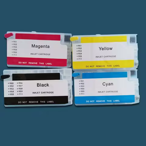 VC1 955 955XL refillable ink cartridge with permanent chip compatible for HP OfficeJet Pro 7740/8210