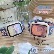 Case+Strap for iwatch series 7 6 SE 5 4 3 sport silicone wrist band bracelet for watch band 42mm 38m