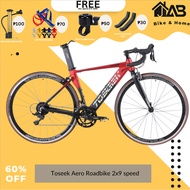 JAB.[High-end] . Toseek R-Type Aero Roadbike 2x9 speed Sensah Ignite Hollowtech alloy Aluminum Alloy