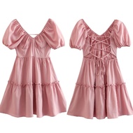 Pink Sexy Back Mini Dress 71786