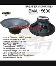 speaker 15 inch original bma 15600