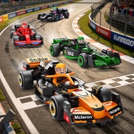 Formula F1 rally car building blocks, children's toy