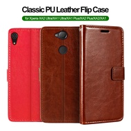 Leather Flip Case For Sony XA2 Plus XA1 Ultra Wallet Card Protective Cover for Xperia XA Ultra XA2 XA1 Shockproof Case