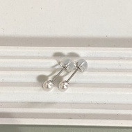 單顆珍珠耳環 3.5-4mm 嬰兒珍珠 阿古屋珍珠 鉑金 K18YG K10