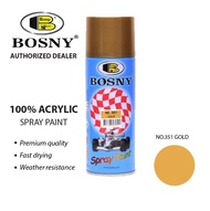 Bosny 100% GOLD & ALUMINUM Spray Paint Acrylic Spray Paint / Pylox •OSOS•