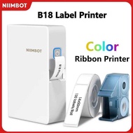 Niimbot B18 Mini Portable Sticker Bluetooth UV Thermal Printer With Rion PET Papers Keep 8-10 Years 
