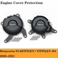 Motorcycle Engine Case Guard Protector Cover Case for Husqvarna SVARTPILEN / VITPILEN 401 2020-2021 Engine Protective Cover