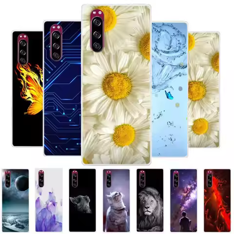 For Sony Xperia 5 Case Xperia5 Bumper Silicone TPU Soft Phone Cover For Sony Xperia 5 J9210 J8210 J8