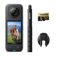 Insta360 X4 Get-Set Bundle - 8K Waterproof 360 Action Camera, 4K Wide-Angle Video, Invisible Selfie 