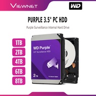 WD WESTERN DIGITAL INT HDD PURPLE SURVEILLANCE 3.5" SATA III INTERNAL HARD DRIVE HARD DISK HARDDISK-