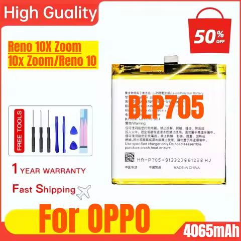 BLP705 for OPPO Reno 10X Zoom 10x Zoom/Reno 10 Mobile Phone Battery High Capacity Battery Replacemen