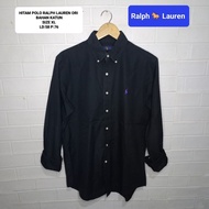 KEMEJA HITAM POLO RALPH LAUREN ORI SIZE XL BAHAN KATUN