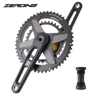Ultralight Road Bike Crankset Double Chainwheel 50-34t/52-36t/53-39t Hollow Tech Crank 170mm Folding