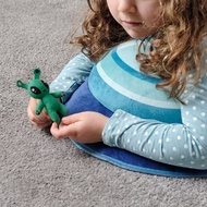 IKEA AFTONSPARV Soft toy mini Keychain alien green, 10 cm