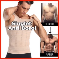 Singlet Men Singlet Slim Fit Slimming Slim Singlet Vest Belt Slim Body Fit Shaper Fat Burning Single