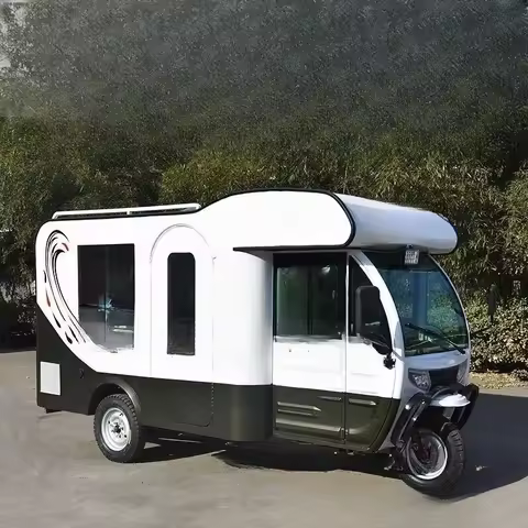 Electric tricycle RV Camp RV Tour Modified RV