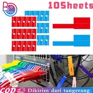 300pcs Cable Label Sticker Tahan Air Stiker Label Kabel Jaringan Stiker Label Penanda Kabel