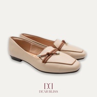 DEAR BLISS Amalia Cream Knotted Loafers