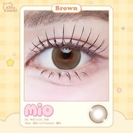 คอนแทคเลนส์ Mio Brown / Gray (Kitty Kawaii) ขนาดมินิ 🌷 ตาหวาน ละมุนแบบมีมิติ