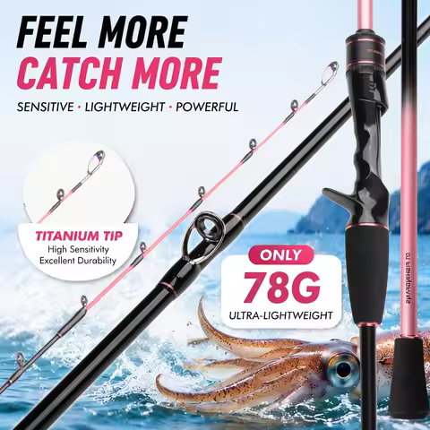 FISHINGFAN Casting Jigging Rod 1.5m 1.6m Hard Power Jigging Rod Powerful Titanium Tip Rod for EGI Sq
