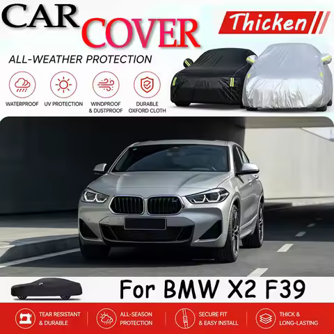 For BMW X2 F39 Full Car Cover Waterproof Anti-UV, Rain Frost Snow Dust Protection, Sun & Ice Resista