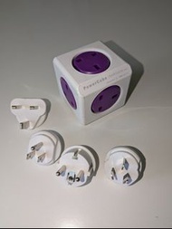 Used 100% working 5 socket output Powercube rewirable Eco model by Allocacoc with HK UK USA Euro plu