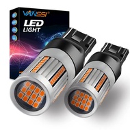 T20 7440 Mentol LED Amber Kuning CANBUS Bebas Ralat WY21W PY21W P21W BAU15S BA15S Mentol Blinker 600