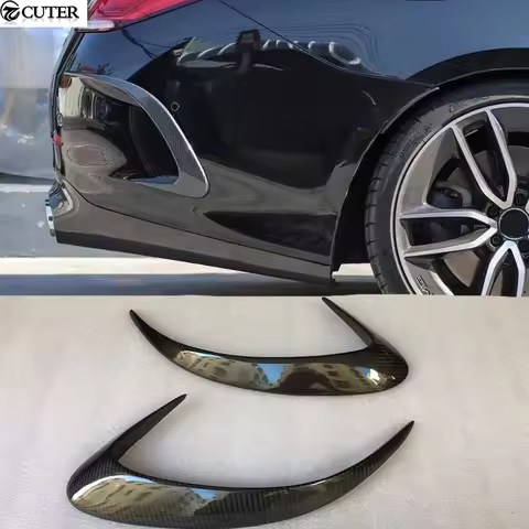 W257 Cls300 Cls53 Amg Style Rear Carbon Fiber Side Fender Air Vents Trim Fender for Benz Cls300 Cls5