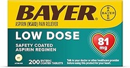 Aspirin Regimen Bayer, 81mg Enteric Coated Tablets, Pain Reliever/Fever Reducer, 200 Count