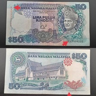 Collectibles for B.A.Banknote XX5339205 DoublePrefix EF 70-80%New Malaysia Siri 6 RM50 Jaffar Hussei