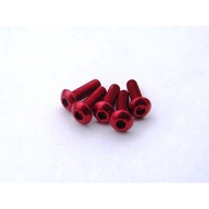 HIRO SEIKO Aluminum Alloy Screw M3 (Red) M3 Screw
