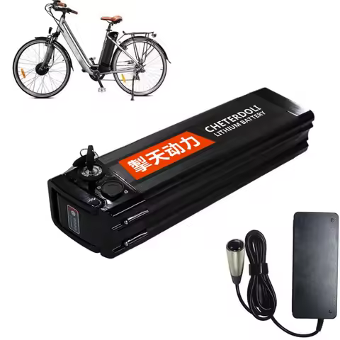 Silver Fish 36V/48V 12ah/15ah/17ah/20ah Lithium Battery Pack +2A Charger For 250W-1000W motors Foldi