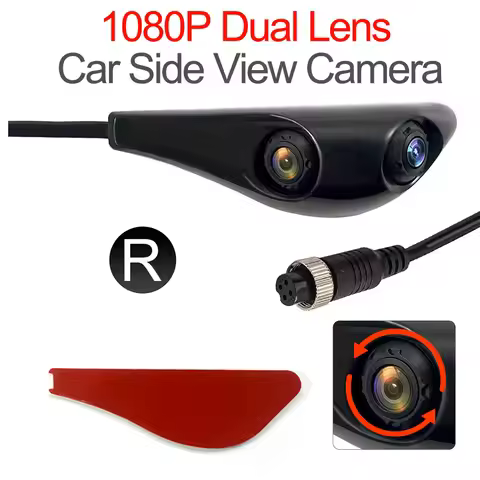 Dual Lens AHD 1080P Car Backup Camera HD Vehicle Mounted Rear View Camera Aviation Head Interface fo