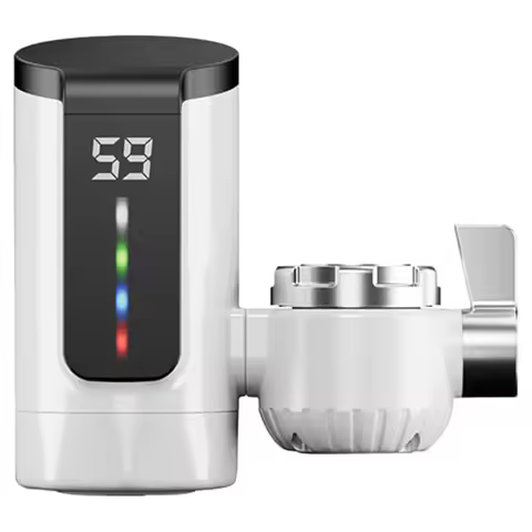 B25B Hot Water Heater Faucet Electric Heater Large Dynamic Digital Display Screen For Bathroom Kitch