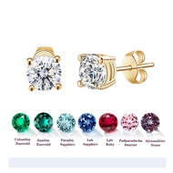 Brand new  Starsgem Basket Set Stud Earring 14K Soild Gold 0.3ct 0.5ct 1ct D VVS2 Round Cut IGI Lab 