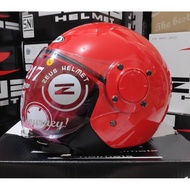 Zeus ZS217 Red 485C - Zeus ZS 217 Double Visor Helmet