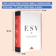ESV Large Print Study Bible | Text size 11 | Hardcover