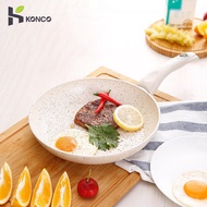 Konco 24cm/28cm  Non-stick frying  Pan Flat pan Fried Steak Pancake Fried Egg Pan Kitchen Smokeless Cookware Aluminum Alloy Baking Pan