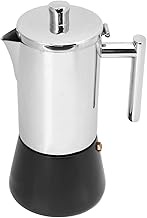 Induction Heating Pot, Stovetop Coffee Maker Stainless Steel for Home, 6 Cups - Heat Handle, Magneti