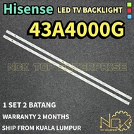 43A4000G HISENSE TV LED BACKLIGHT BARU READY STOCK 43A4000
