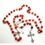 Holy Rosary (Banded Botswana Agate)