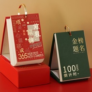 2025 Desk Calendar 365 Days Countdown for Exam Study Daily Tear Off Month Planner