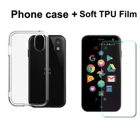 For TCL Palm Phone case Soft cases For Palm mini phone cover 3.3" tempered glass screen protector fi